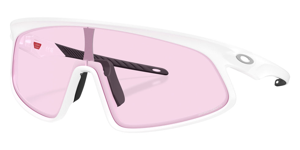 Oakley® OO9524D RSLV 141 OO9524D 952407 41 Sunglasses - Matte White / Prizm Low Light 952407