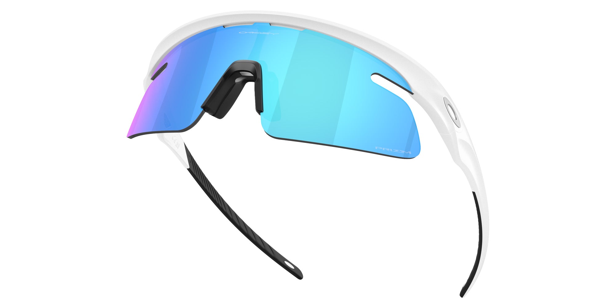 Oakley® OO9527D RSLV LITE OO9527D 952704 50 Sunglasses - Matte White / Prizm Sapphire Mirrored 952704
