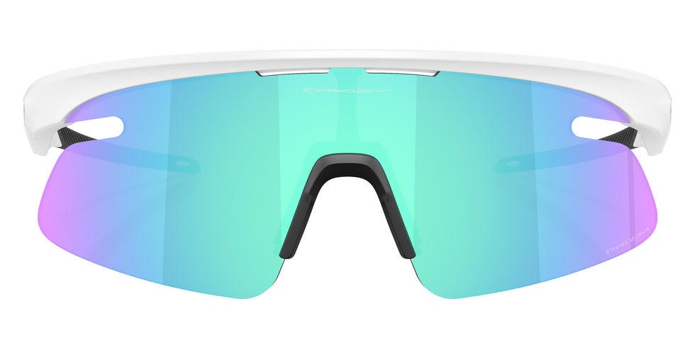 Oakley® OO9527D RSLV LITE OO9527D 952704 50 Sunglasses - Matte White / Prizm Sapphire Mirrored 952704