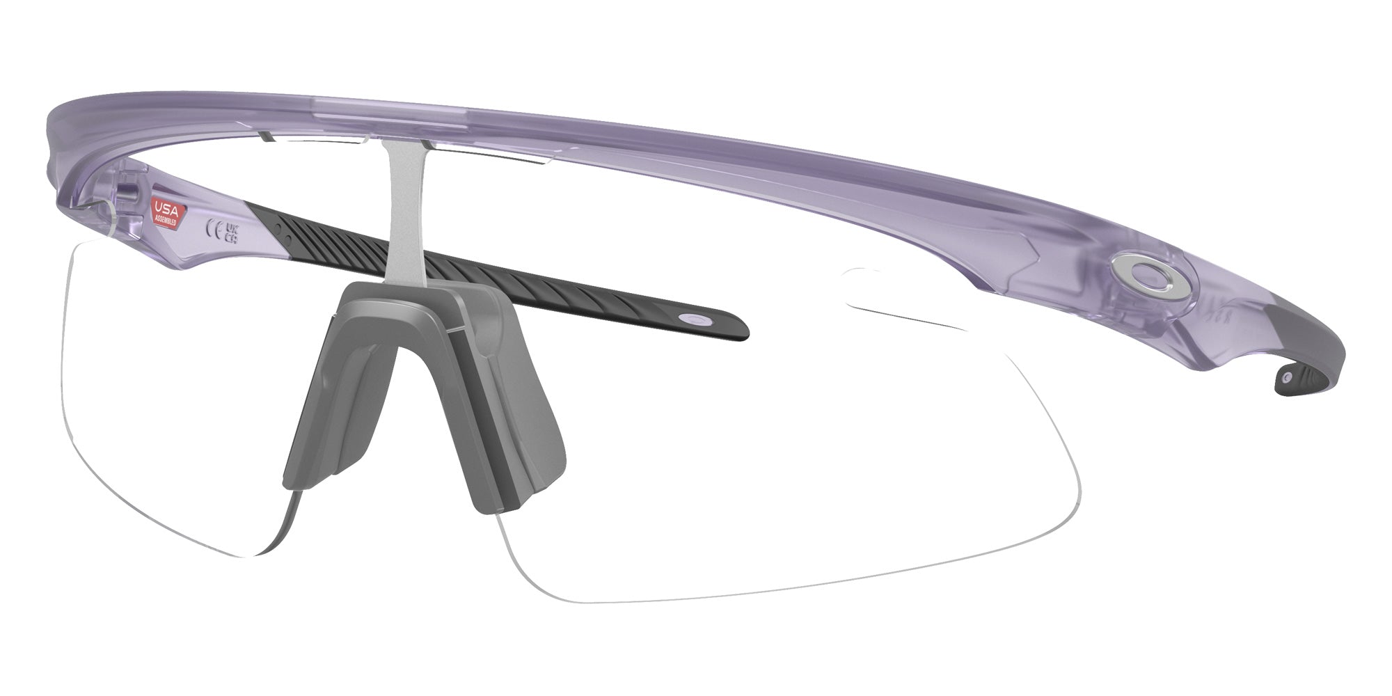 Oakley® OO9527D RSLV LITE OO9527D 952709 50 Sunglasses - Matte Transparent Lilac / Clear to Black Iridium Photochromic 952709