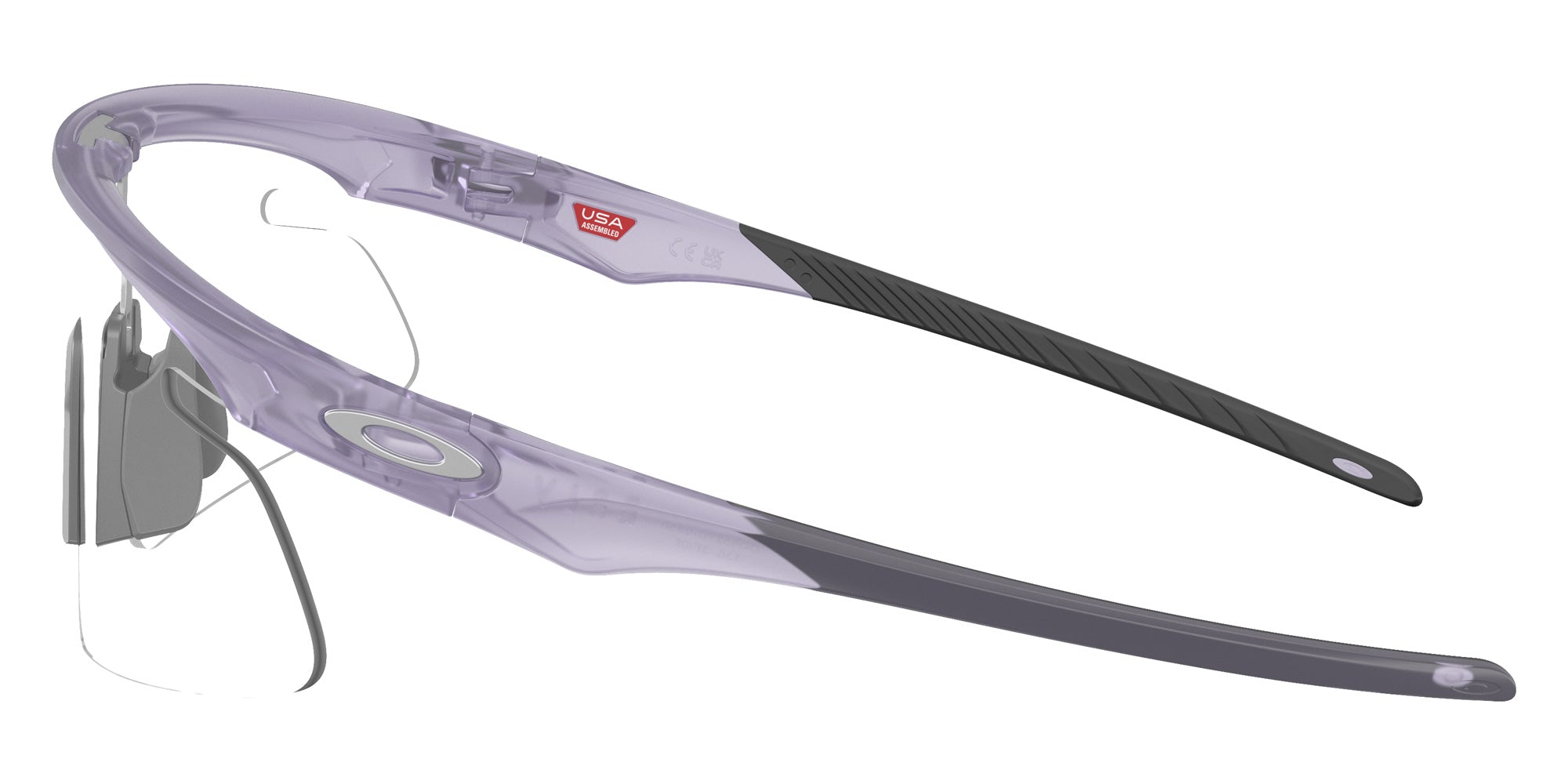 Oakley® OO9527D RSLV LITE OO9527D 952709 50 Sunglasses - Matte Transparent Lilac / Clear to Black Iridium Photochromic 952709