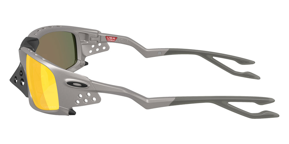 Oakley® OO9529 PLANTARIS SQ OO9529 952905 61 Sunglasses - Titanium / Prizm Ruby Mirrored 952905