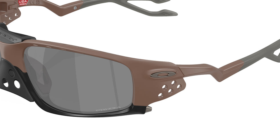 Oakley® OO9529 PLANTARIS SQ OO9529 952906 61 Sunglasses - Mahogany / Prizm Black Mirrored 952906