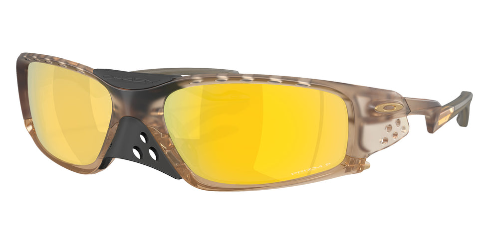 Oakley® OO9529 PLANTARIS SQ OO9529 952907 61 Sunglasses - Matte Sepia / Prizm 24K Polarized Mirrored 952907