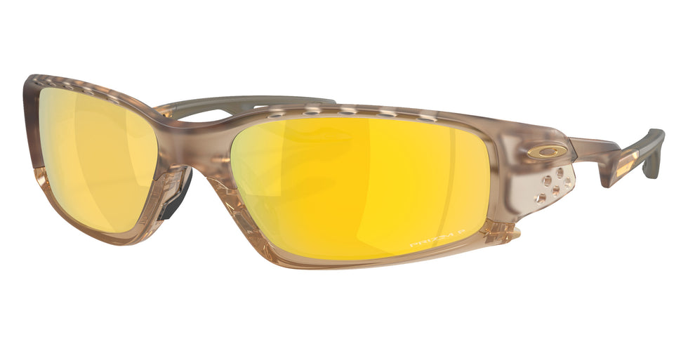 Oakley® OO9529 PLANTARIS SQ OO9529 952907 61 Sunglasses - Matte Sepia / Prizm 24K Polarized Mirrored 952907