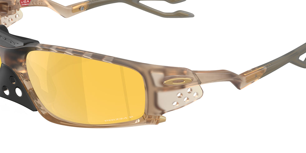 Oakley® OO9529 PLANTARIS SQ OO9529 952907 61 Sunglasses - Matte Sepia / Prizm 24K Polarized Mirrored 952907