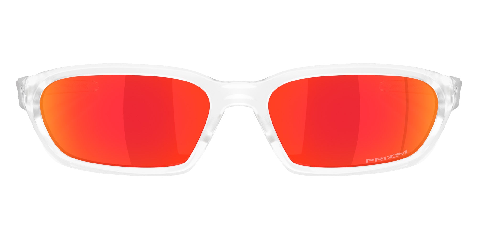 Oakley® OO9530 TERRAFORMA OO9530 953003 58 Sunglasses - Matte Clear / Prizm Ruby Mirrored 953003