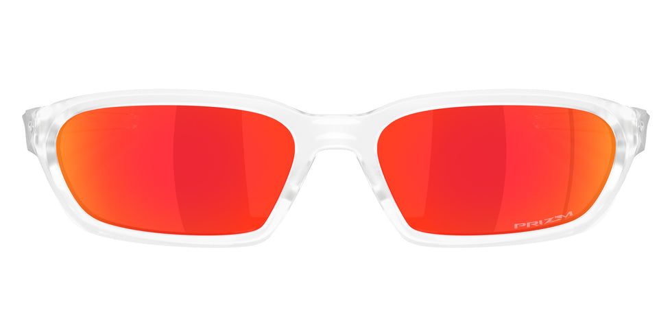 Oakley® OO9530 TERRAFORMA OO9530 953003 58 Sunglasses - Matte Clear / Prizm Ruby Mirrored 953003