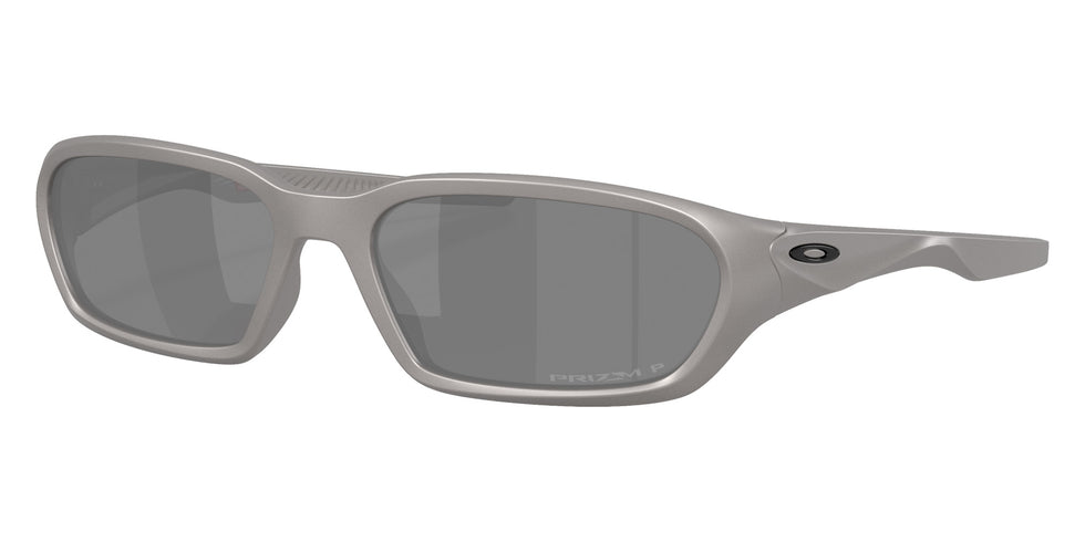 Oakley® OO9530 TERRAFORMA OO9530 953005 58 Sunglasses - Titanium / Prizm Black Polarized Mirrored 953005