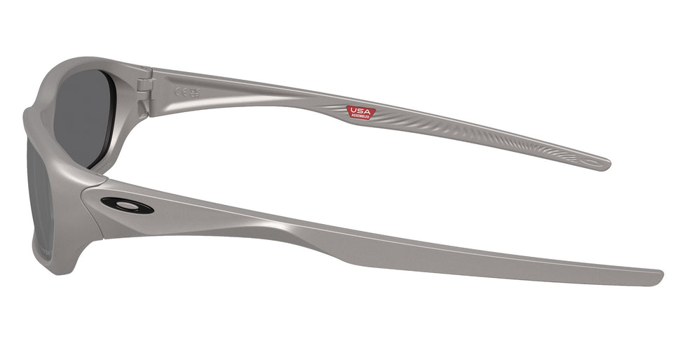 Oakley® OO9530 TERRAFORMA OO9530 953005 58 Sunglasses - Titanium / Prizm Black Polarized Mirrored 953005