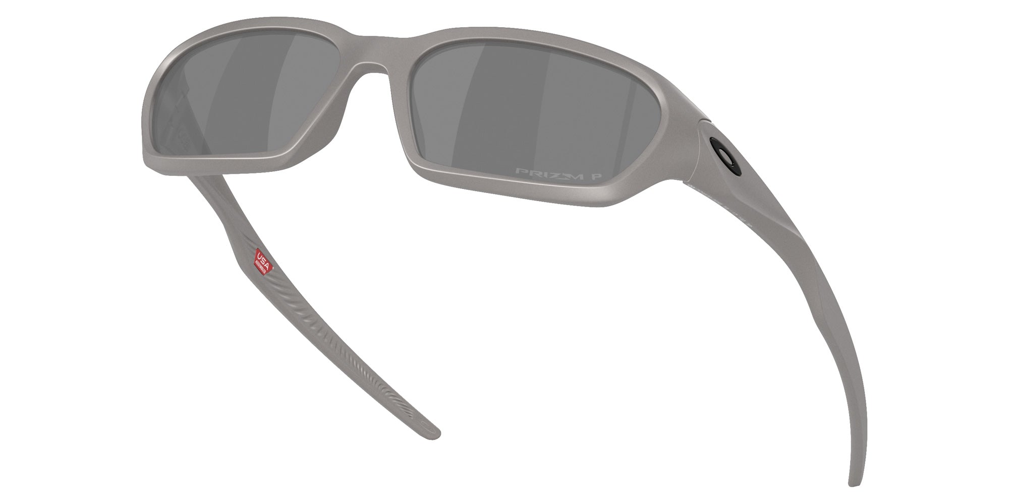 Oakley® OO9530 TERRAFORMA OO9530 953005 58 Sunglasses - Titanium / Prizm Black Polarized Mirrored 953005