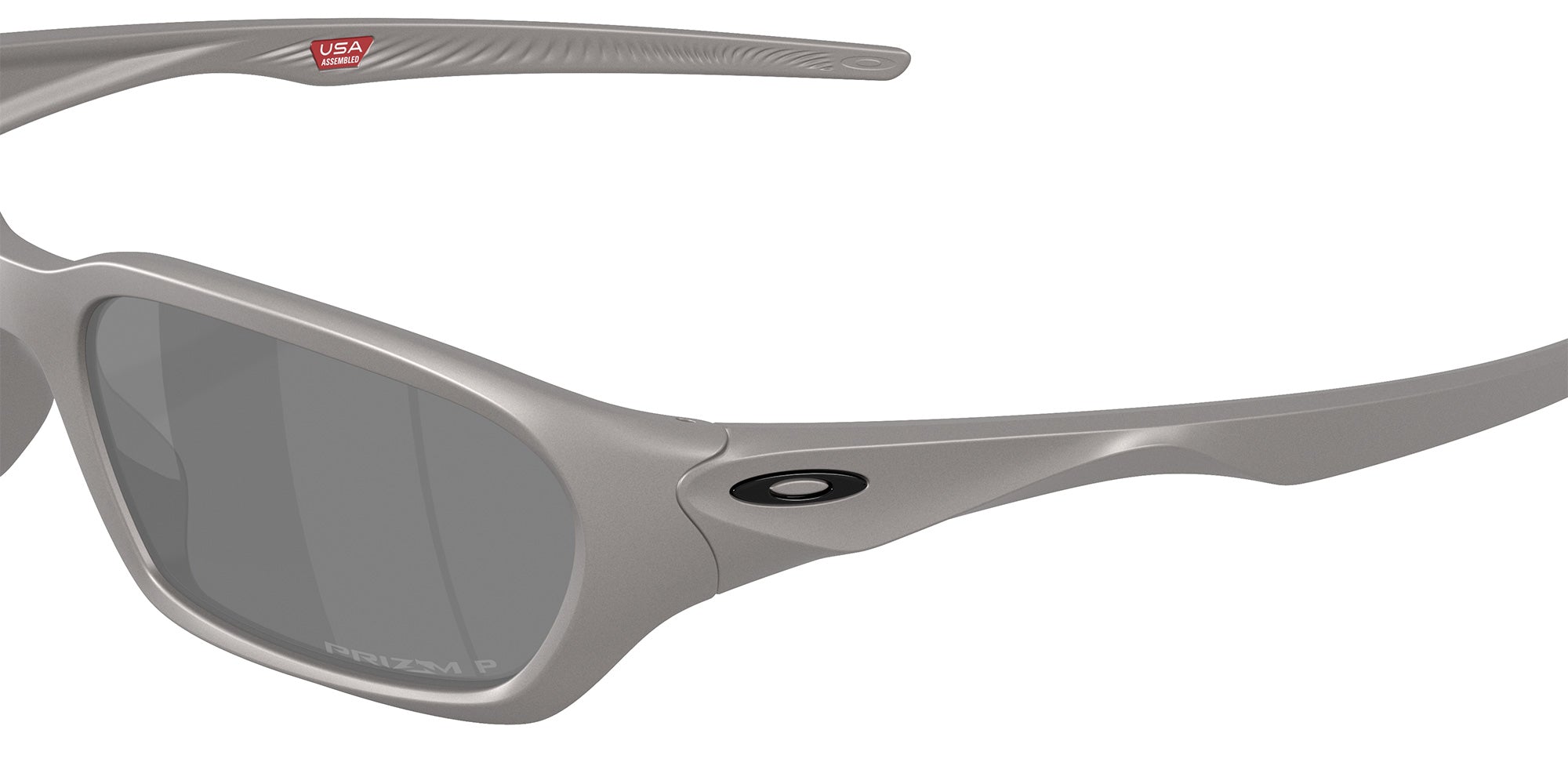 Oakley® OO9530 TERRAFORMA OO9530 953005 58 Sunglasses - Titanium / Prizm Black Polarized Mirrored 953005