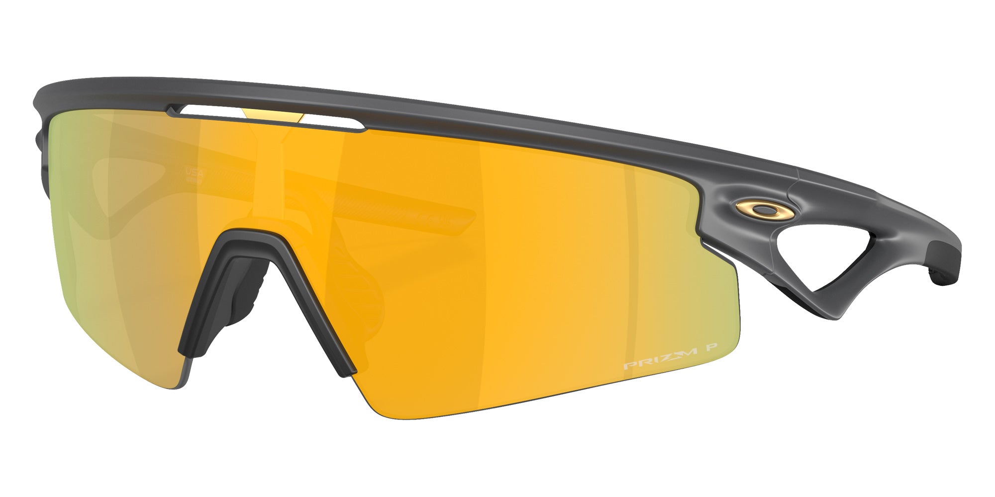 Oakley® OO9531 SPHAERA STRIKE OO9531 953103 37 Sunglasses - Matte Carbon / Prizm 24K Polarized Mirrored 953103