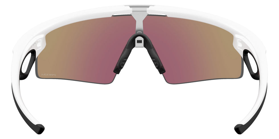 Oakley® OO9531 SPHAERA STRIKE OO9531 953104 37 Sunglasses - Matte White / Prizm Sapphire Mirrored 953104