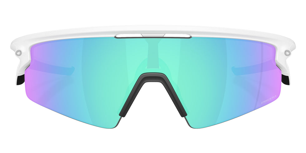 Oakley® OO9531 SPHAERA STRIKE OO9531 953104 37 Sunglasses - Matte White / Prizm Sapphire Mirrored 953104