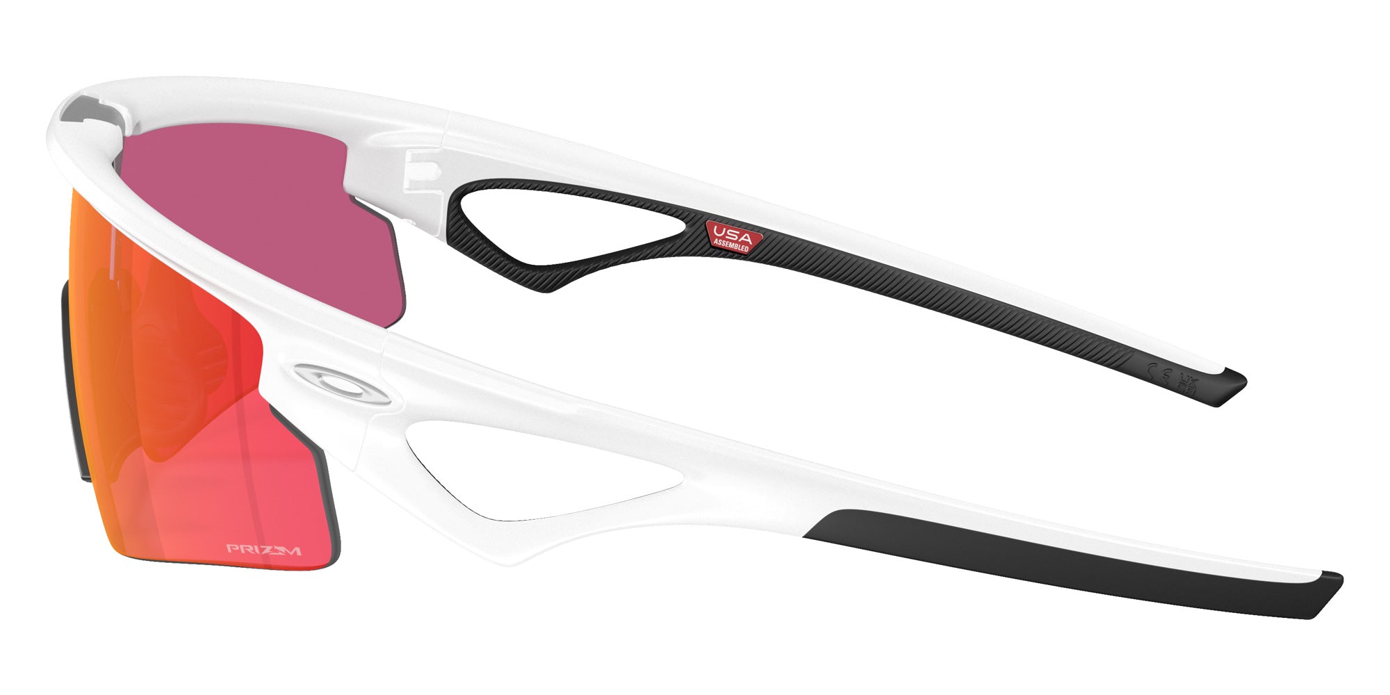 Oakley® OO9531 SPHAERA STRIKE OO9531 953108 37 Sunglasses - Matte White / Prizm Field Mirrored 953108