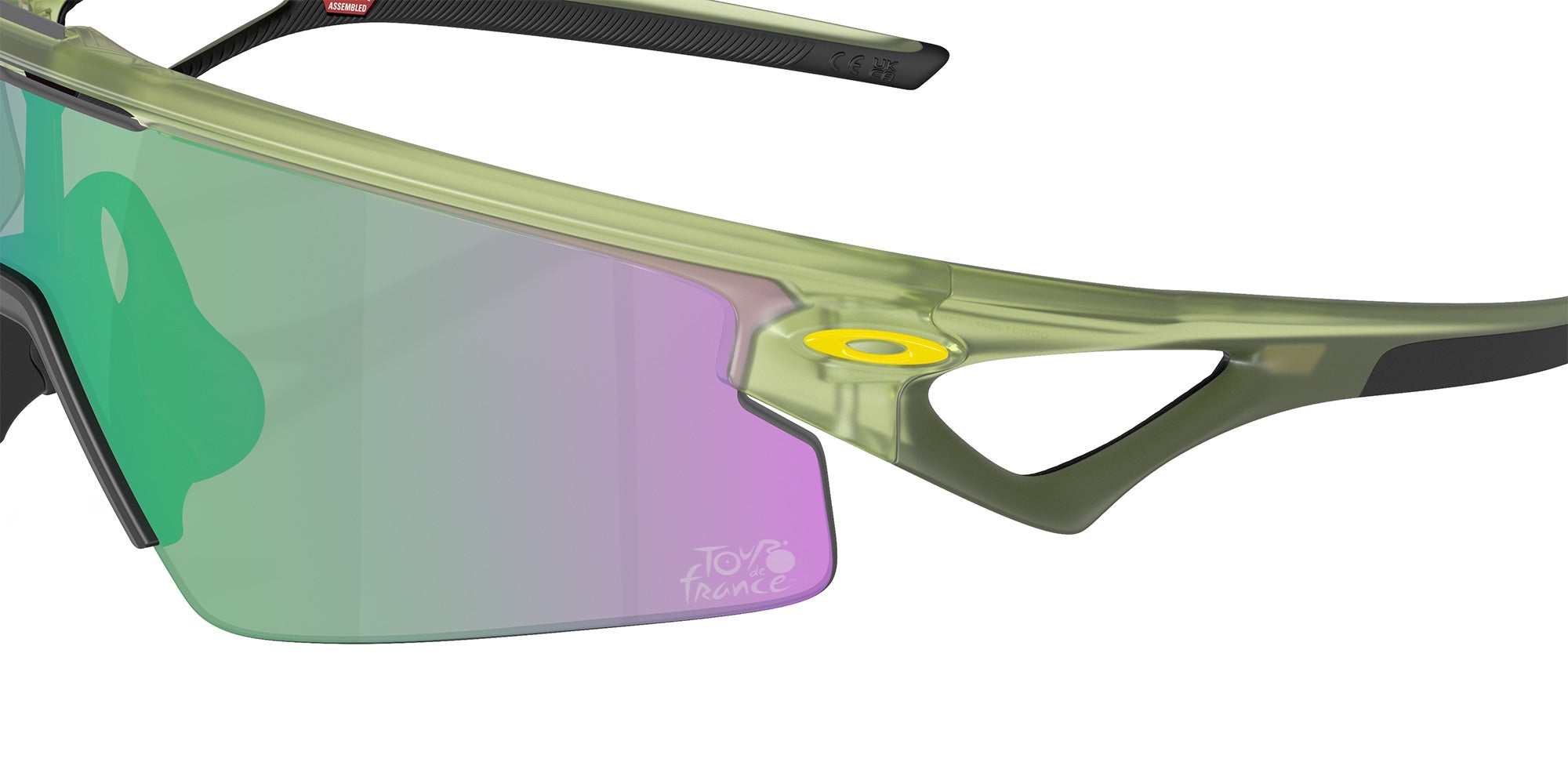 Oakley® OO9531 SPHAERA STRIKE OO9531 953109 37 Sunglasses - Matte Fern / Prizm Road Jade Mirrored 953109