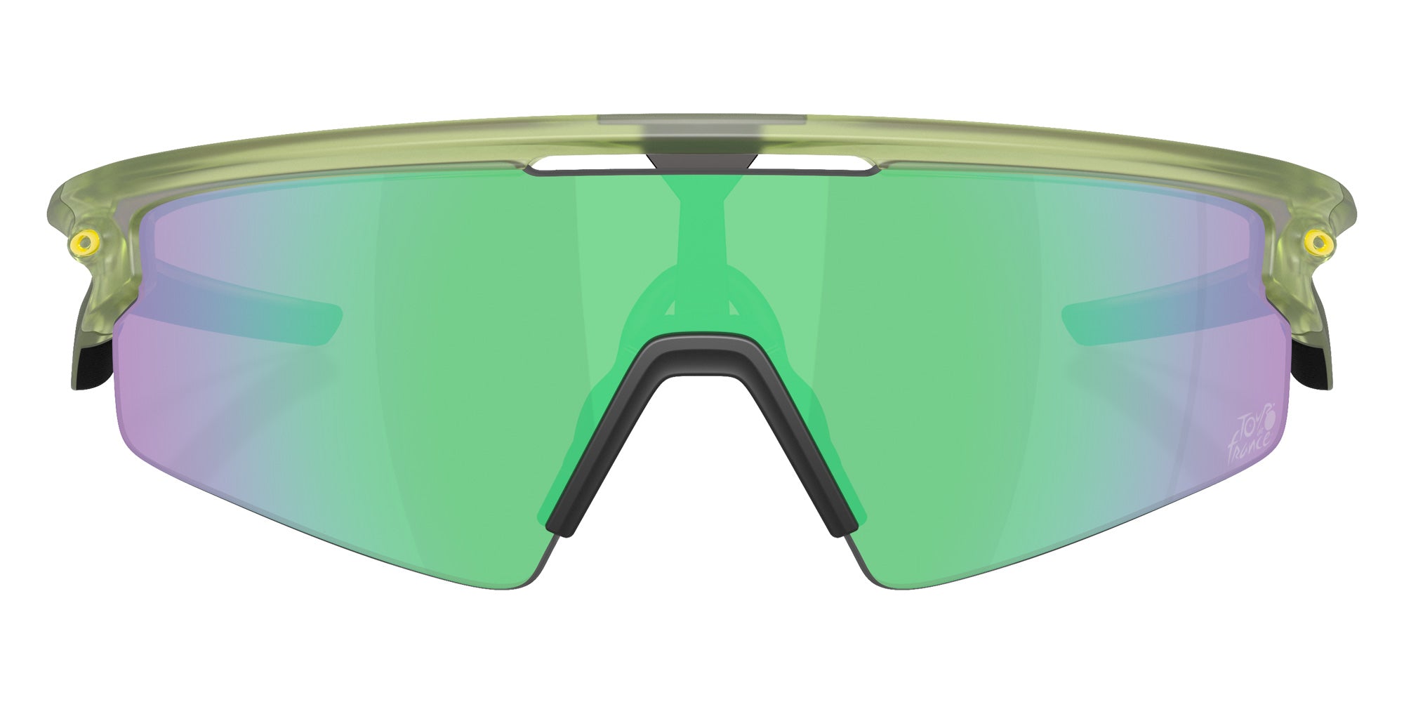 Oakley® OO9531 SPHAERA STRIKE OO9531 953109 37 Sunglasses - Matte Fern / Prizm Road Jade Mirrored 953109