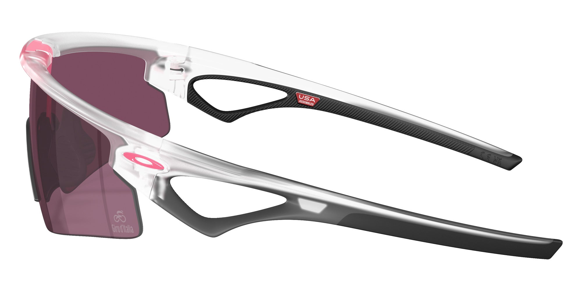 Oakley® OO9531 SPHAERA STRIKE OO9531 953110 37 Sunglasses - Matte Clear / Prizm Road Black Mirrored 953110