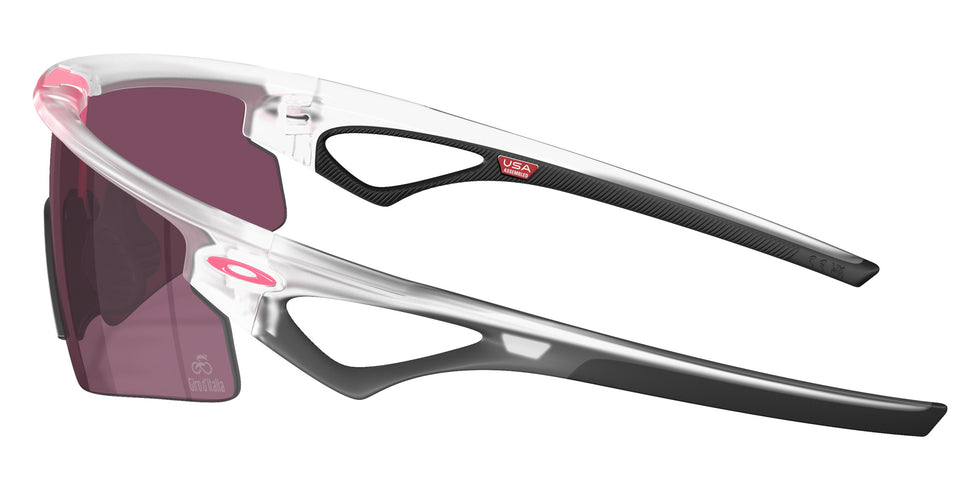 Oakley® OO9531 SPHAERA STRIKE OO9531 953110 37 Sunglasses - Matte Clear / Prizm Road Black Mirrored 953110