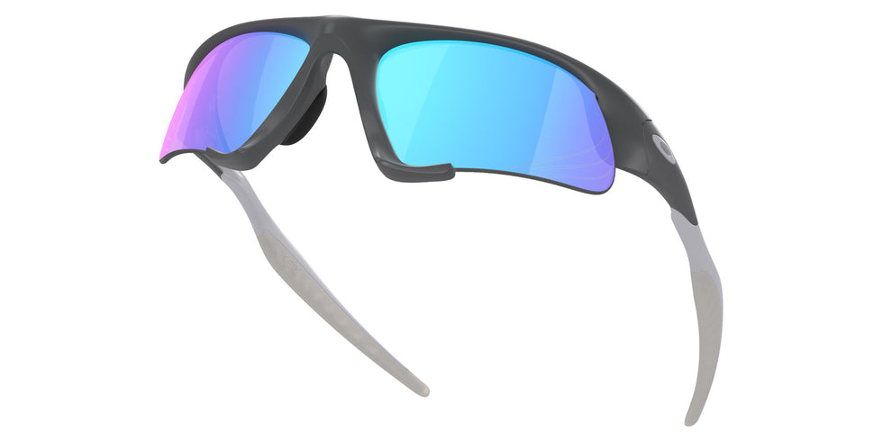 Oakley® OO9532 SUTURE JACKET OO9532 953202 64 Sunglasses - Matte Carbon / Prizm Sapphire Polarized Mirrored 953202