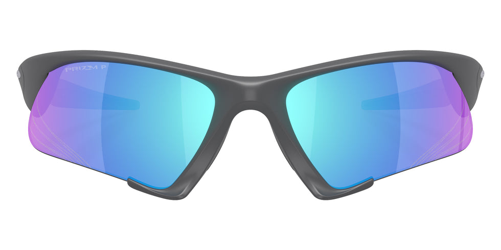 Oakley® OO9532 SUTURE JACKET OO9532 953202 64 Sunglasses - Matte Carbon / Prizm Sapphire Polarized Mirrored 953202