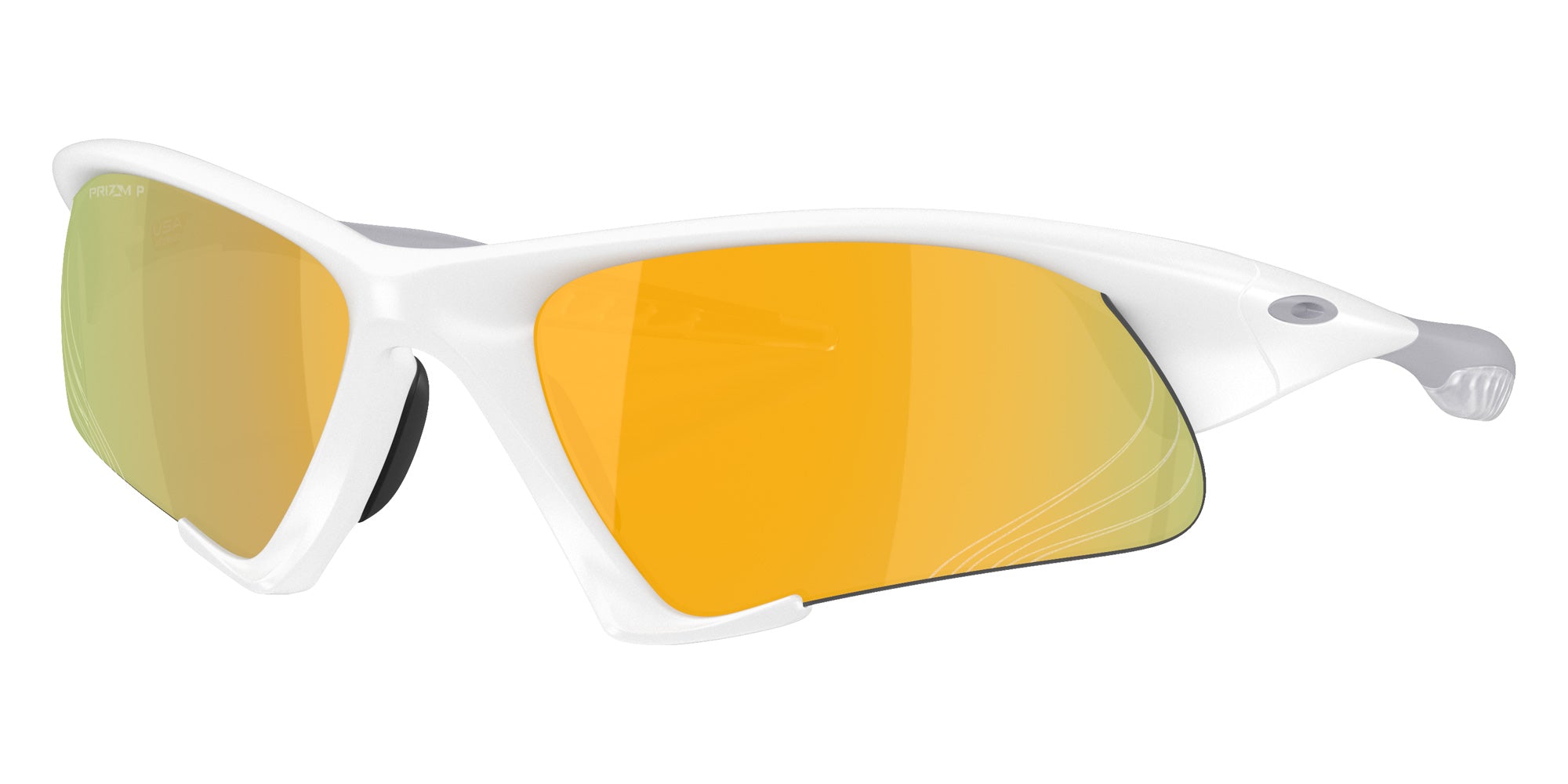 Oakley® OO9532 SUTURE JACKET OO9532 953203 64 Sunglasses - Matte White / Prizm 24K Polarized Mirrored 953203