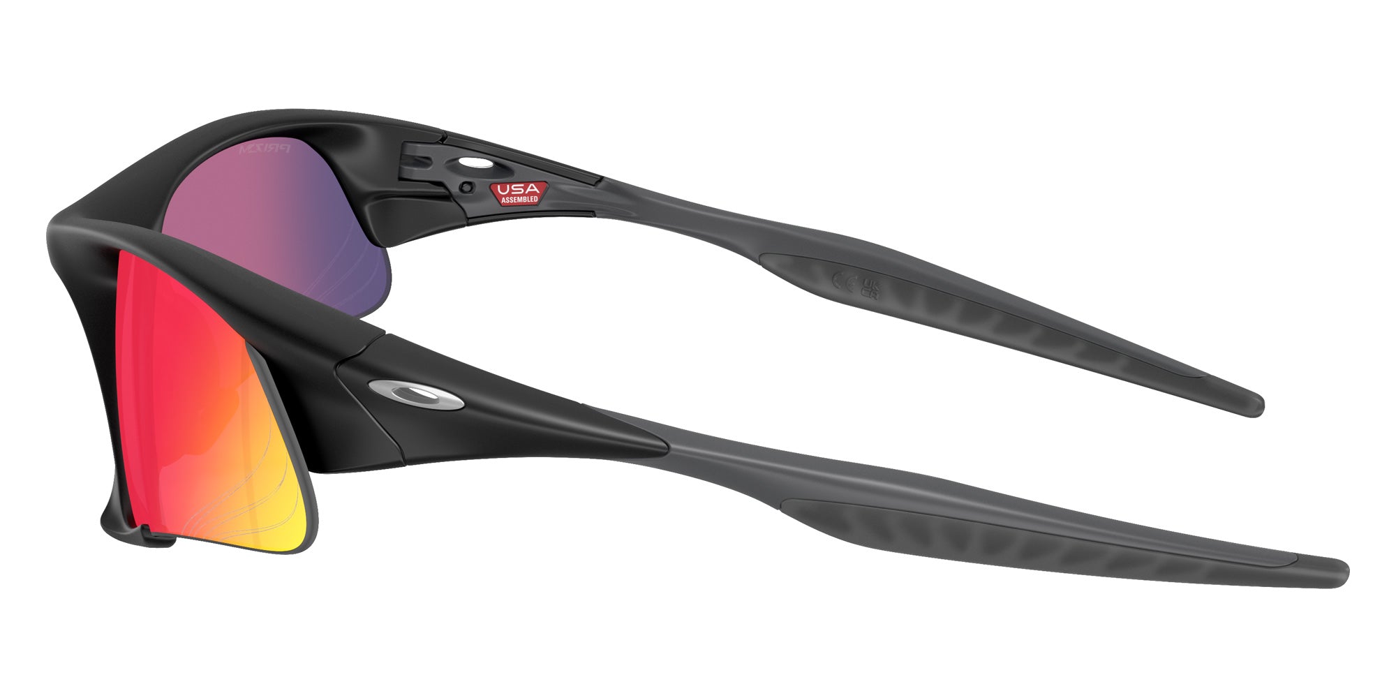 Oakley® OO9532 SUTURE JACKET OO9532 953205 64 Sunglasses - Matte Black / Prizm Road Mirrored 953205