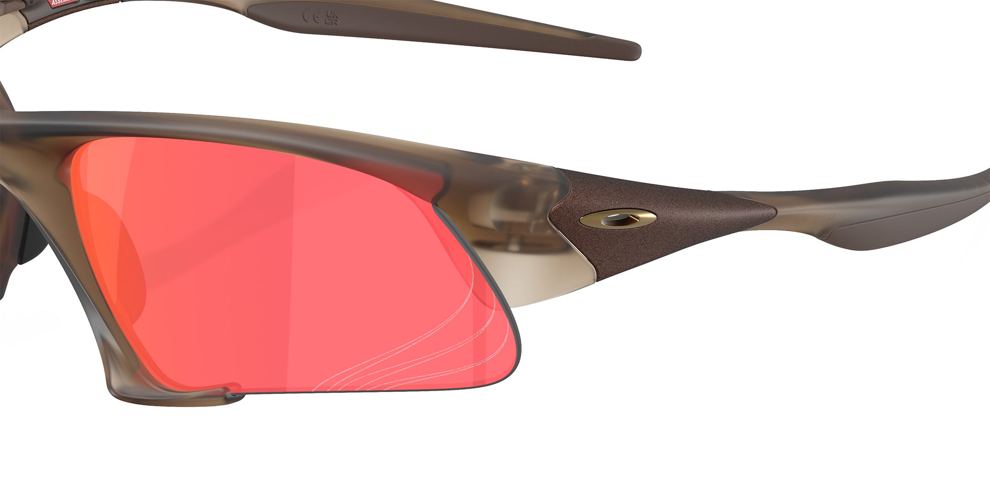 Oakley® OO9532 SUTURE JACKET OO9532 953210 64 Sunglasses - Matte Brown Smoke / Prizm Trail Torch Mirrored 953210