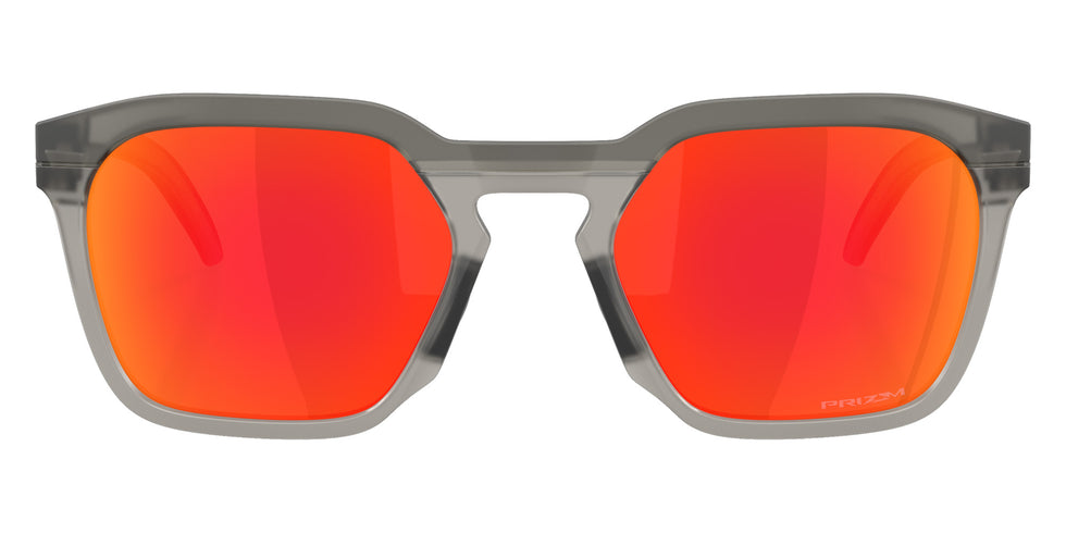 Oakley® OO9533 HSTN SQ OO9533 953302 54 Sunglasses - Matte Gray Smoke / Prizm Ruby Mirrored 953302