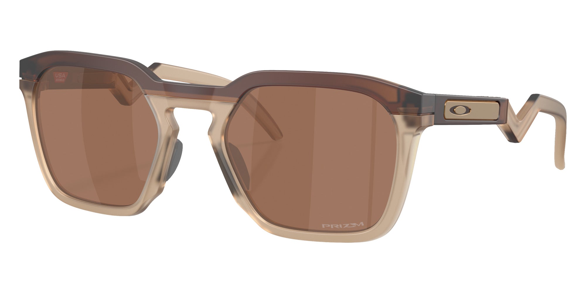 Oakley® OO9533 HSTN SQ OO9533 953303 54 Sunglasses - Matte Rootbeer / Prizm Tungsten Mirrored 953303