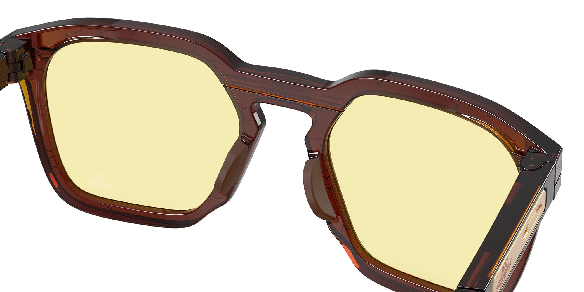 Oakley® OO9533 HSTN SQ OO9533 953310 54 Sunglasses - Dark Amber / Prizm Gaming™ 2.0 Mirrored 953310