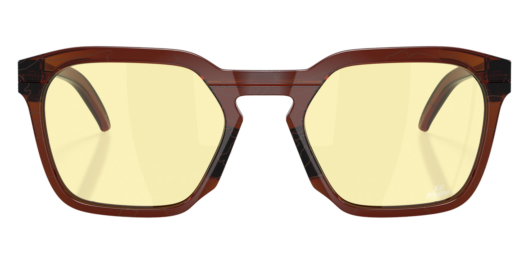 Oakley® OO9533 HSTN SQ OO9533 953310 54 Sunglasses - Dark Amber / Prizm Gaming™ 2.0 Mirrored 953310