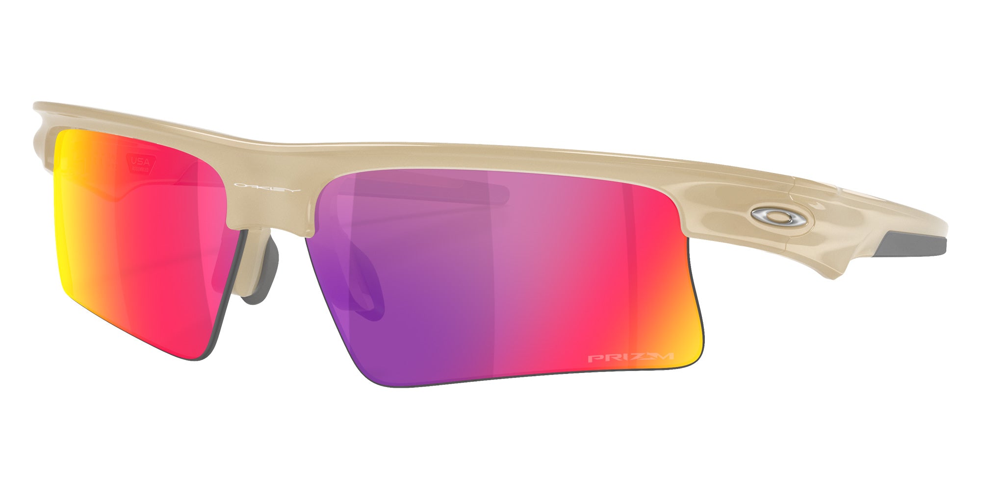 Oakley® OO9534 BISPHAERA SPEED OO9534 953405 68 Sunglasses - Sandstorm / Prizm Road Mirrored 953405
