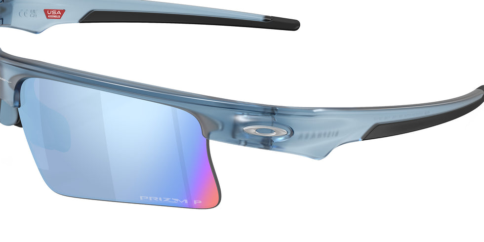 Oakley® OO9534 BISPHAERA SPEED OO9534 953406 68 Sunglasses - Transparent Abyss / Prizm Deep Water Polarized Mirrored 953406
