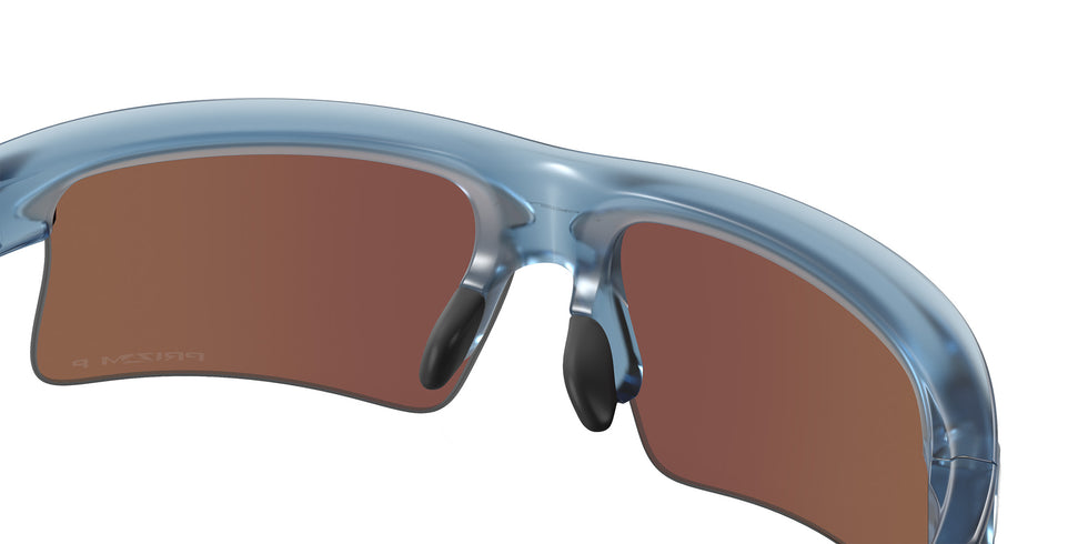 Oakley® OO9534 BISPHAERA SPEED OO9534 953406 68 Sunglasses - Transparent Abyss / Prizm Deep Water Polarized Mirrored 953406