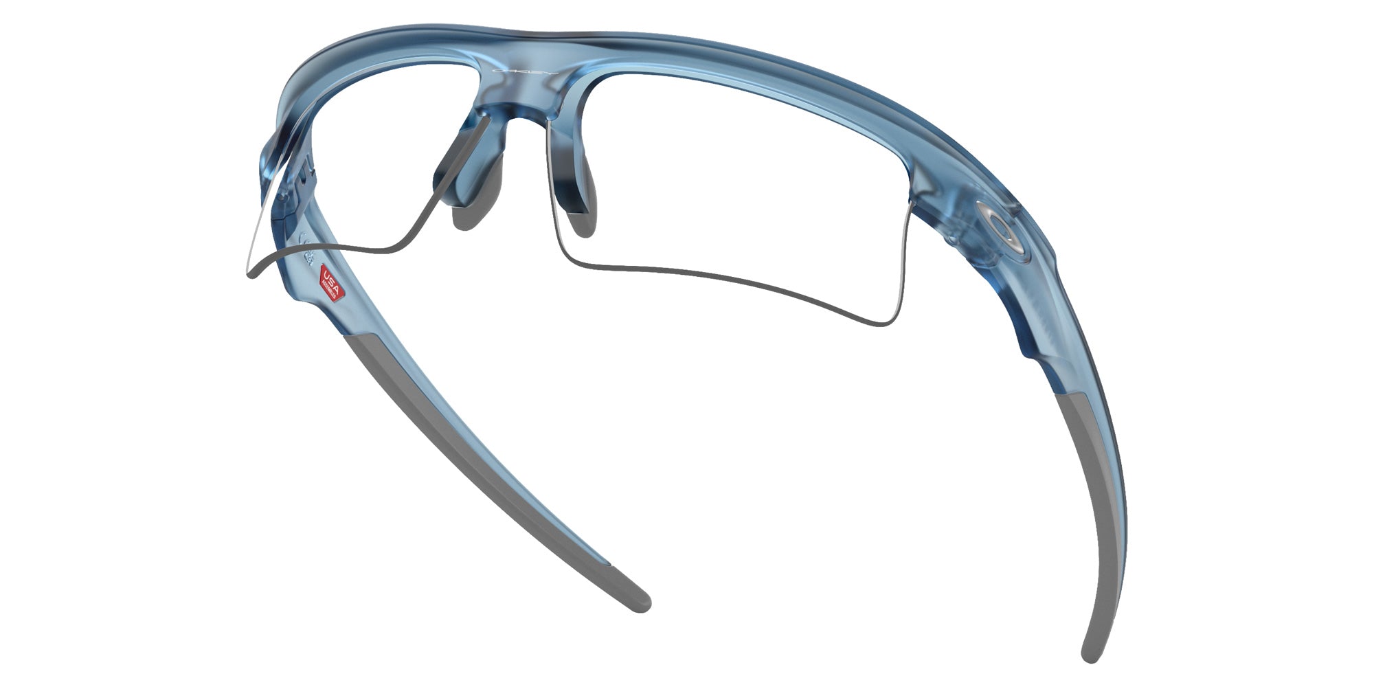 Oakley® OO9534 BISPHAERA SPEED OO9534 953407 68 Sunglasses - Matte Transparent Stonewash / Clear to Black Iridium Photochromic Mirrored 953407