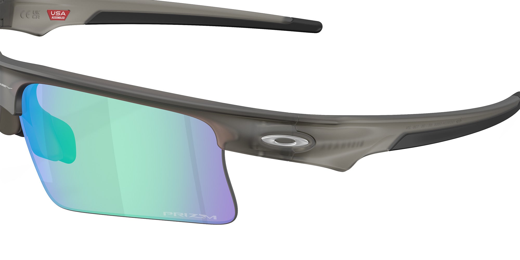 Oakley® OO9534 BISPHAERA SPEED OO9534 953408 68 Sunglasses - Matte Gray Smoke / Prizm Golf Mirrored 953408