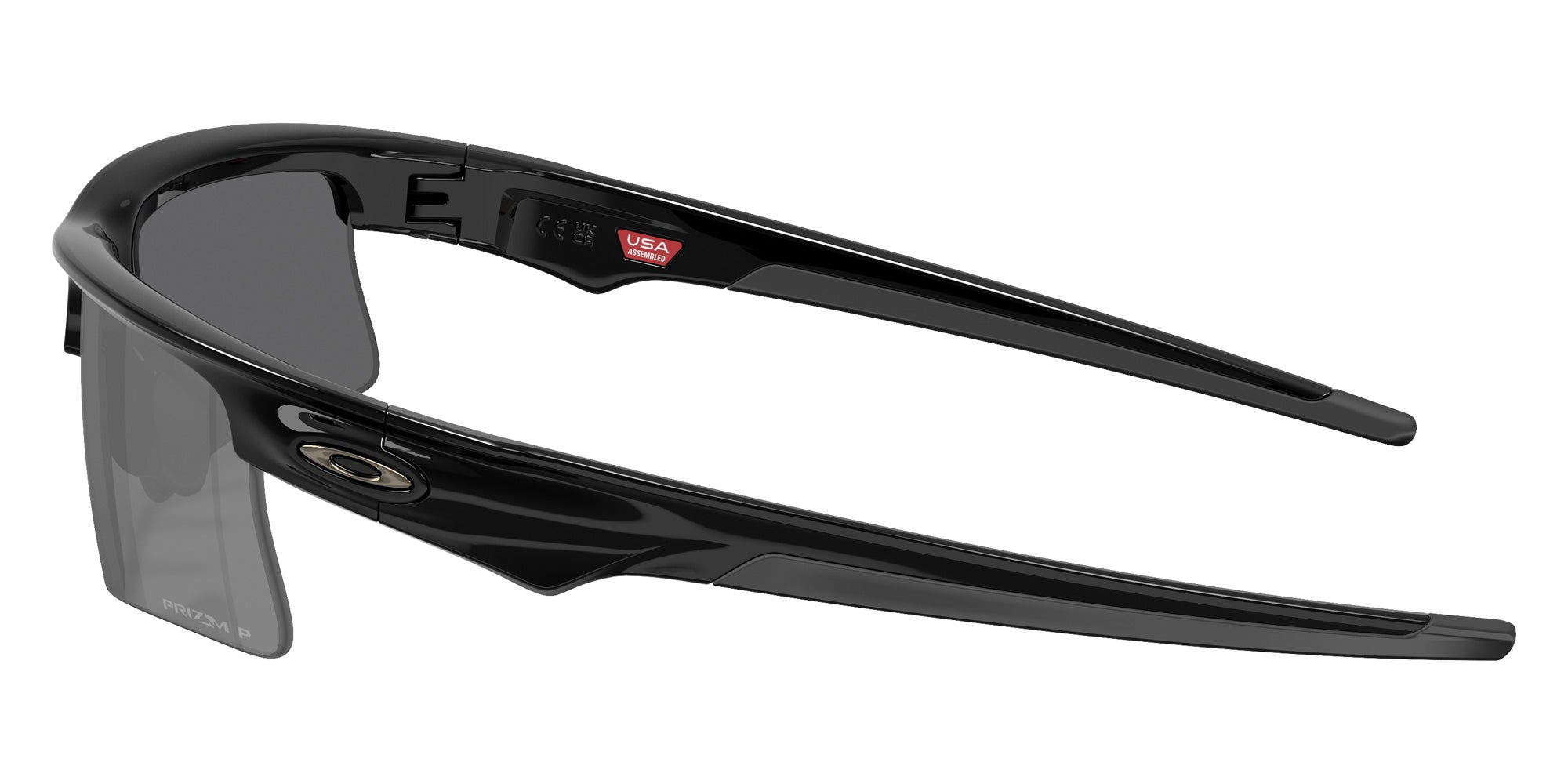 Oakley® OO9534 BISPHAERA SPEED OO9534 953410 68 Sunglasses - Polished Black / Prizm Black Polarized Mirrored 953410