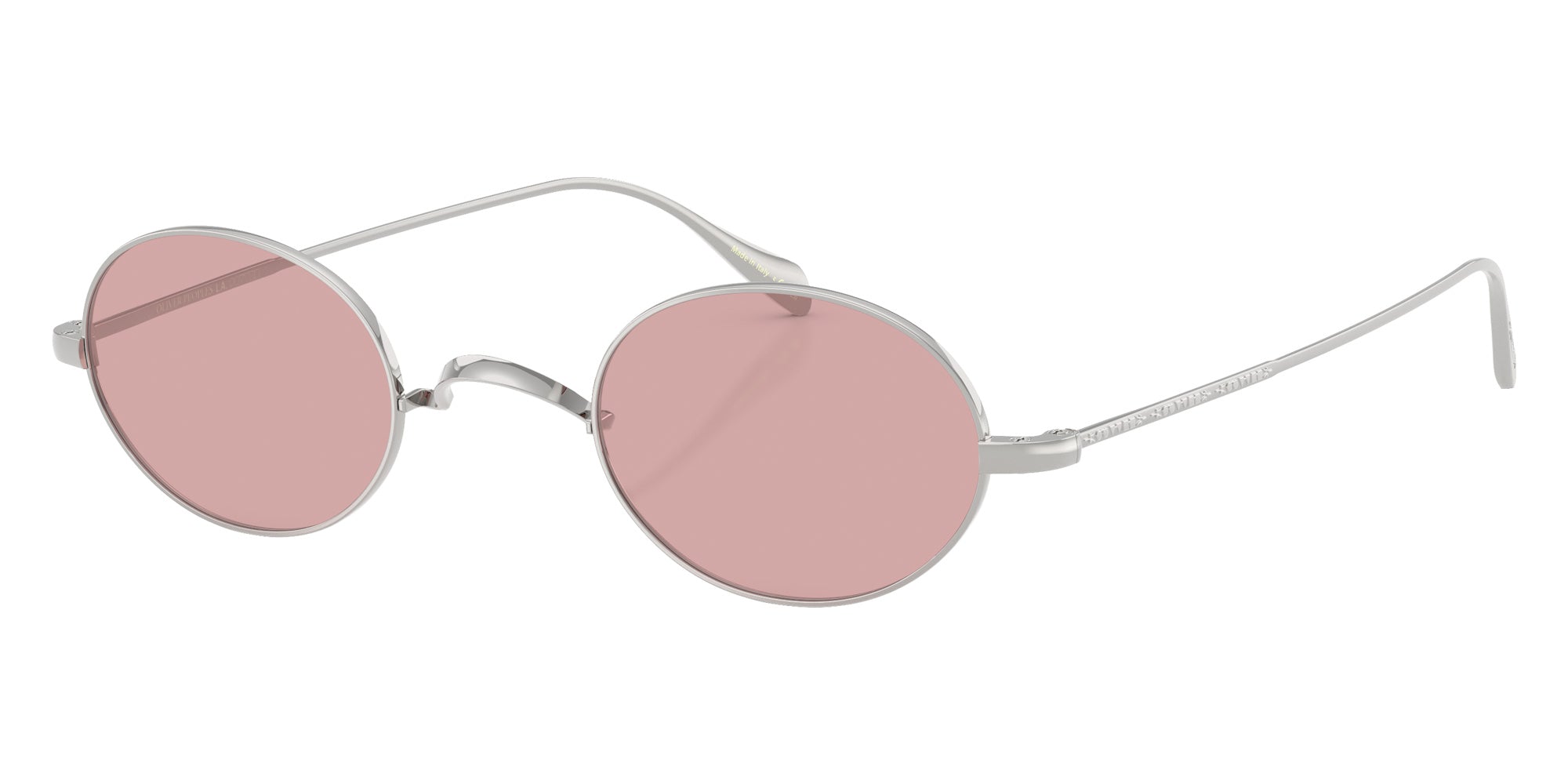 Oliver Peoples® OV1185 Round OV1185 5345 43 Eyeglasses - Silver/Pink Wash