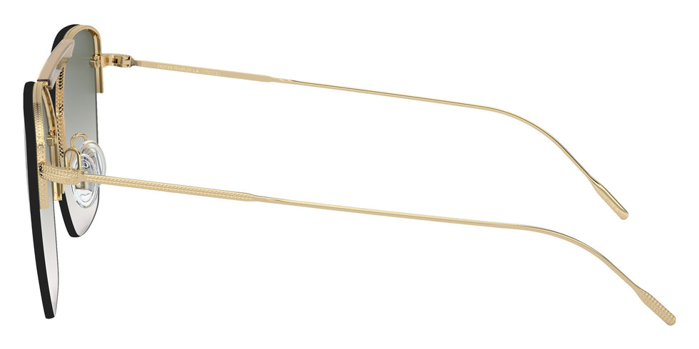 Oliver Peoples® OV1217S Square OV1217S 50352A 61 Sunglasses - Ziane Gold/Buff Top Bar Viridi/Gold/Viridian Gradient