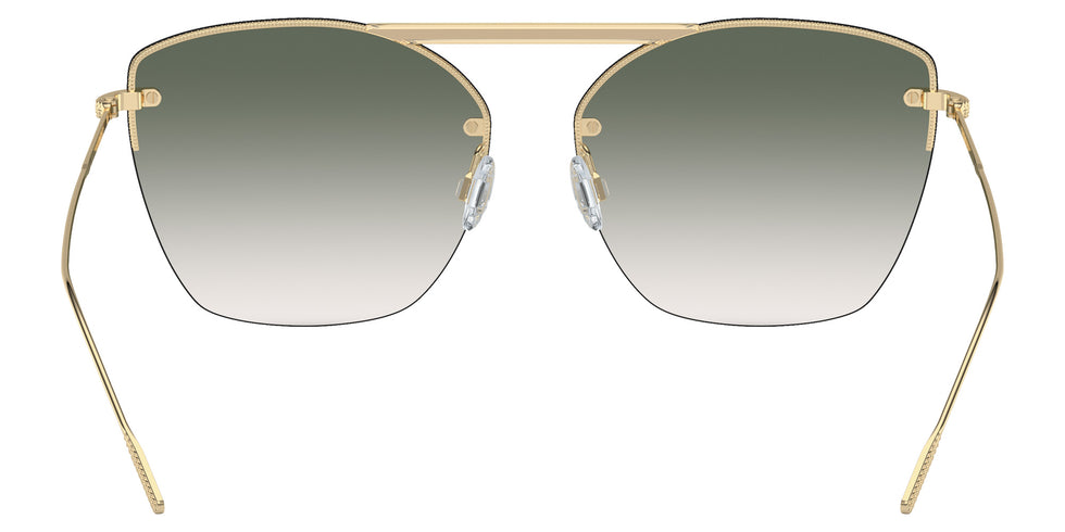 Oliver Peoples® OV1217S Square OV1217S 50352A 61 Sunglasses - Ziane Gold/Buff Top Bar Viridi/Gold/Viridian Gradient
