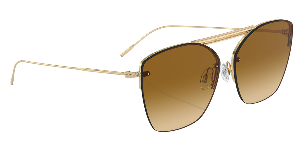 Oliver Peoples® OV1217S Square OV1217S 50352L 61 Sunglasses - Ziane Gold/Buff Top Bar Amaret/Gold/Brown