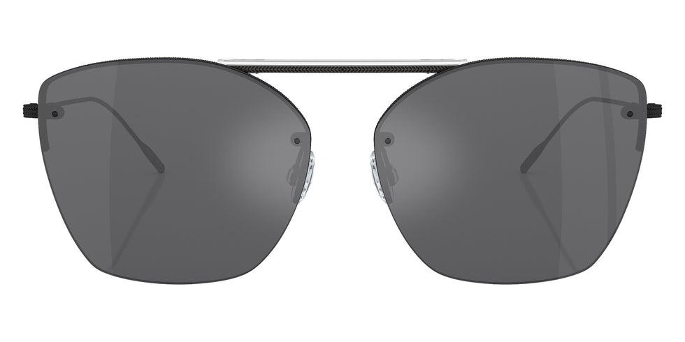 Oliver Peoples® OV1217S Square OV1217S 53336G 61 Sunglasses - Ziane Matte Black/Crystal Top/Black Satin Mirrored