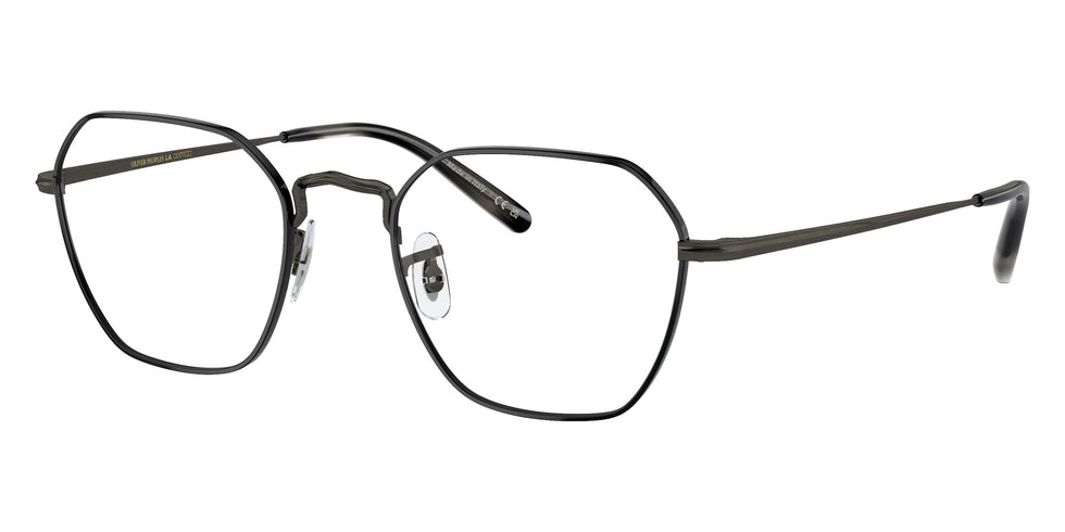 Oliver Peoples® OV1334 Rectangle OV1334 5321 49 Eyeglasses - Pewter/Black