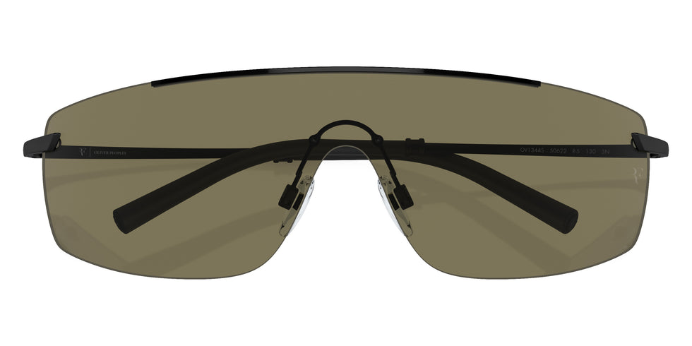 Oliver Peoples® R-5 OV1344S 50622 38 Sunglasses - Matte Black / G-15