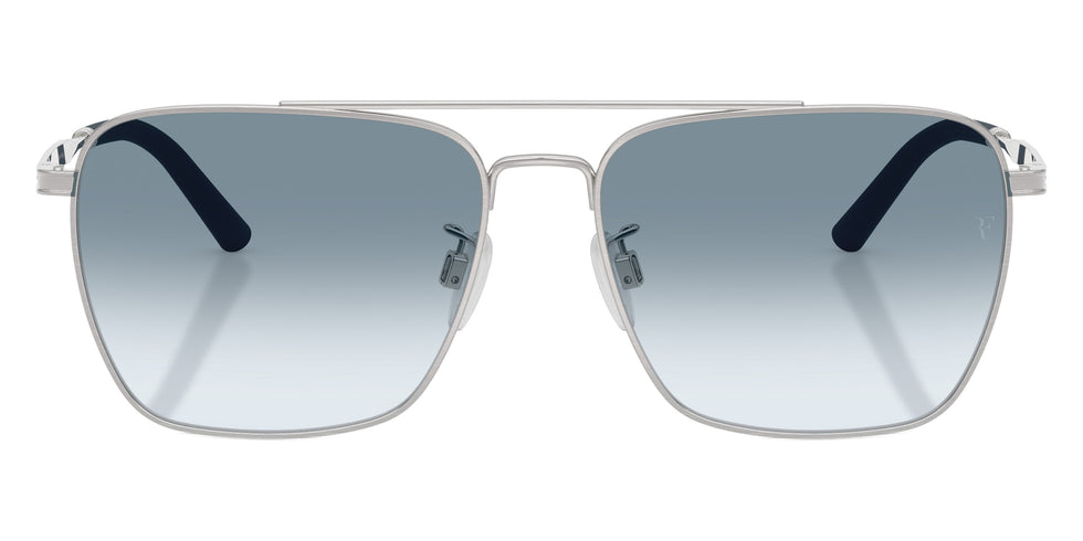 Oliver Peoples® R-15 OV1362S 50637O 56 Sunglasses - Brushed Silver / Sky Gradient Wash to Dark Transitions