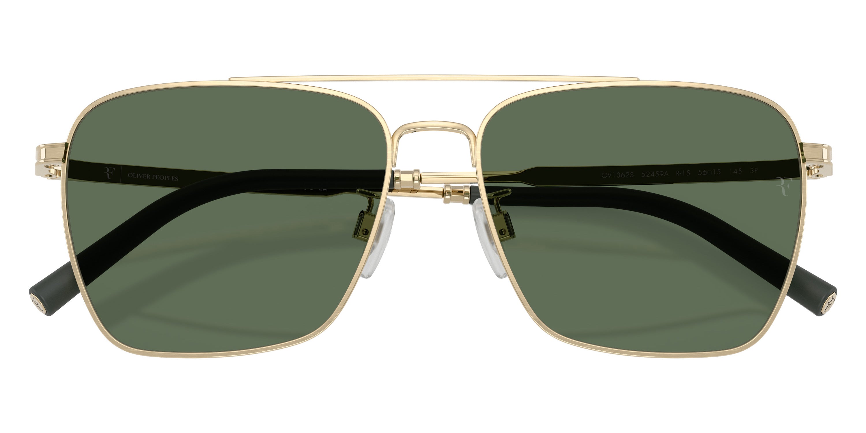 Oliver Peoples® R-15 OV1362S 52459A 56 Sunglasses - Brushed Gold / G-15 Polarized
