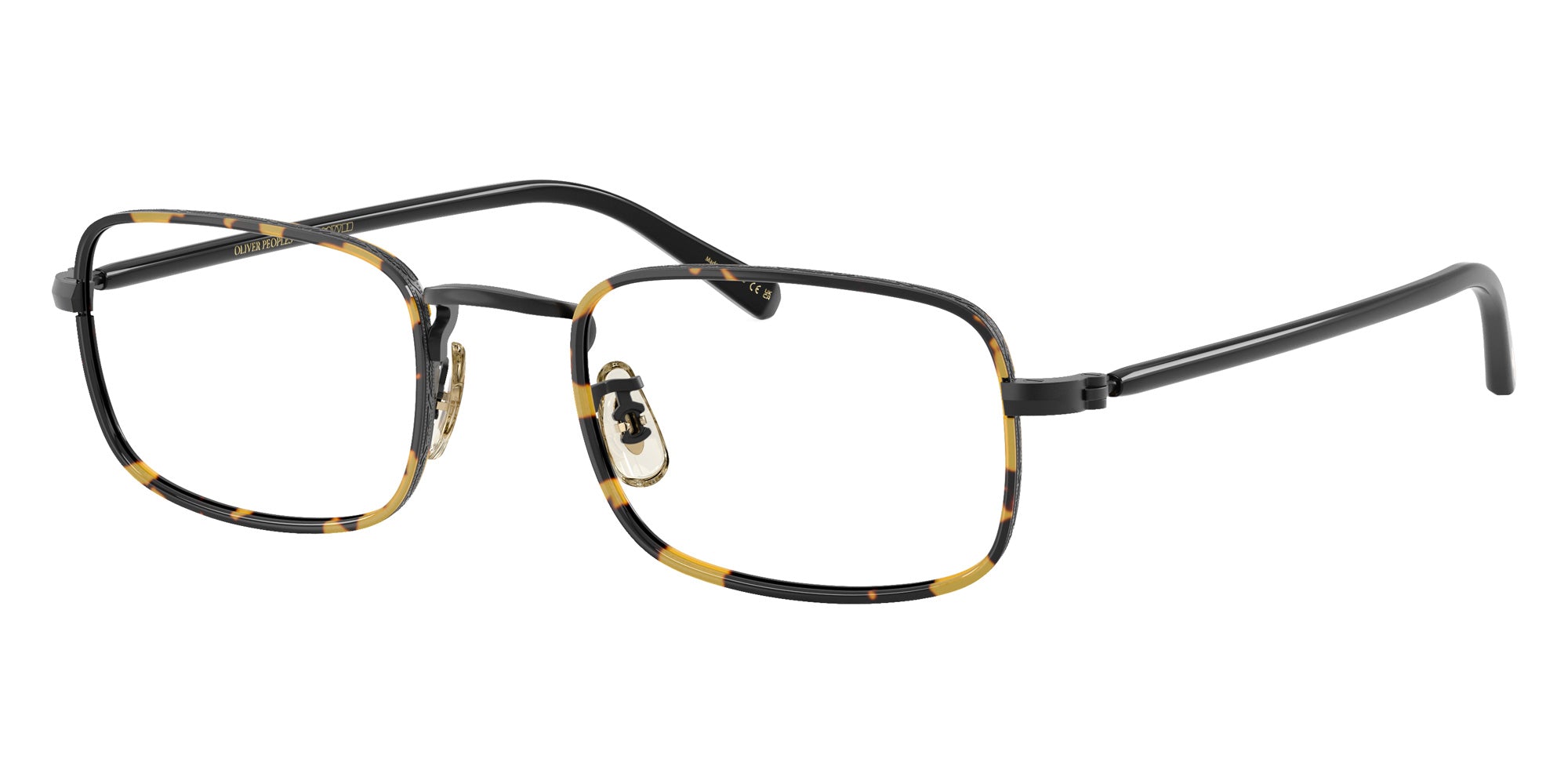 Oliver Peoples® OV1366T Rectangle OV1366T 5062 49 Eyeglasses - Matte Black/Tokyo Tortoise