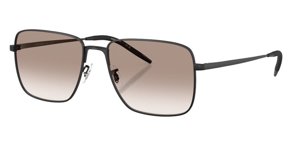 Oliver Peoples® OV1374T Square OV1374T 5062 56 Eyeglasses - Matte Black/Demo Lens Soft Tan Gradient 5062